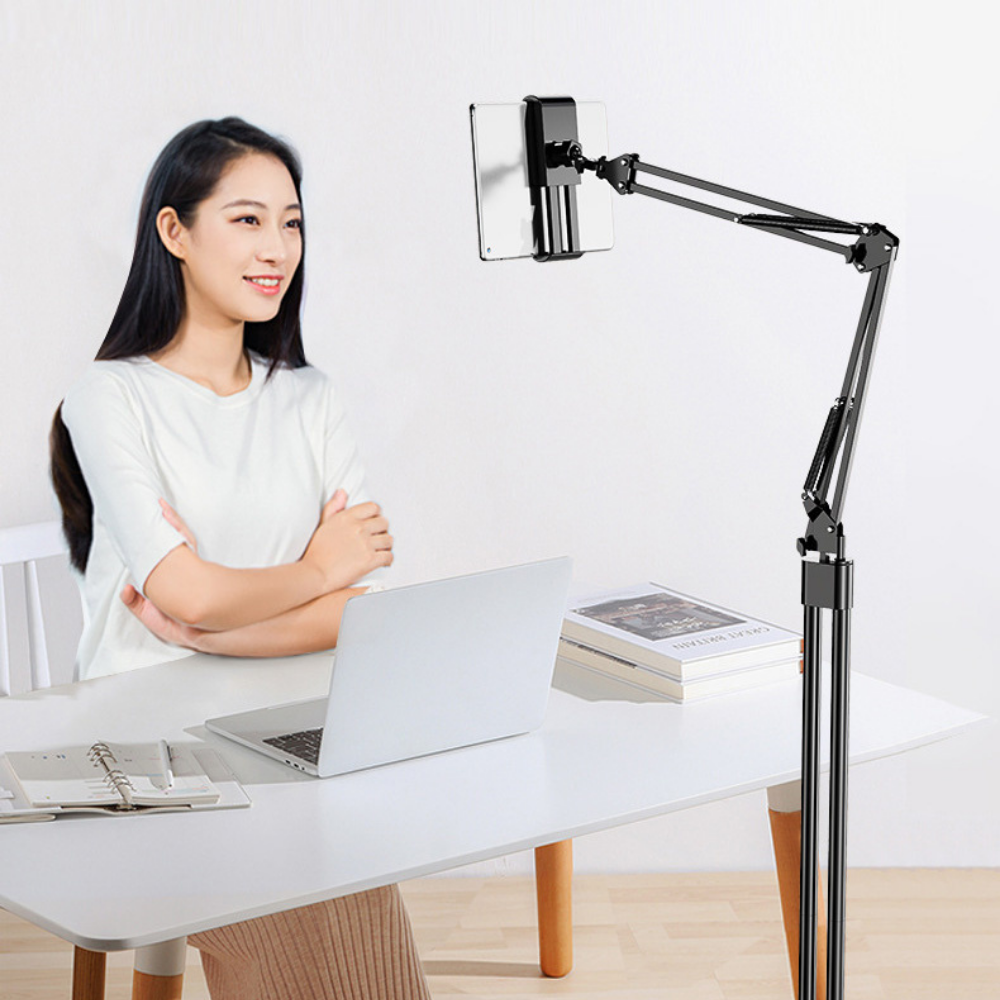 Portable Adjusting iPad/Tablet Holder Floor Stand