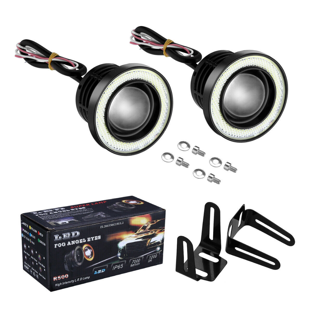 Powerful Universal LED Round Car Fog Lights 2.5"