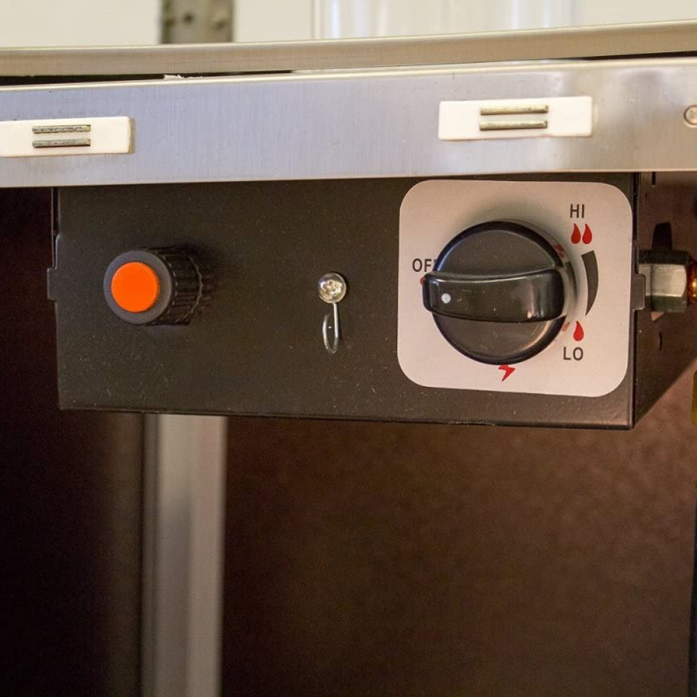 Freestanding Outdoor Bronze Glass Tower Propane Gas Patio Heater