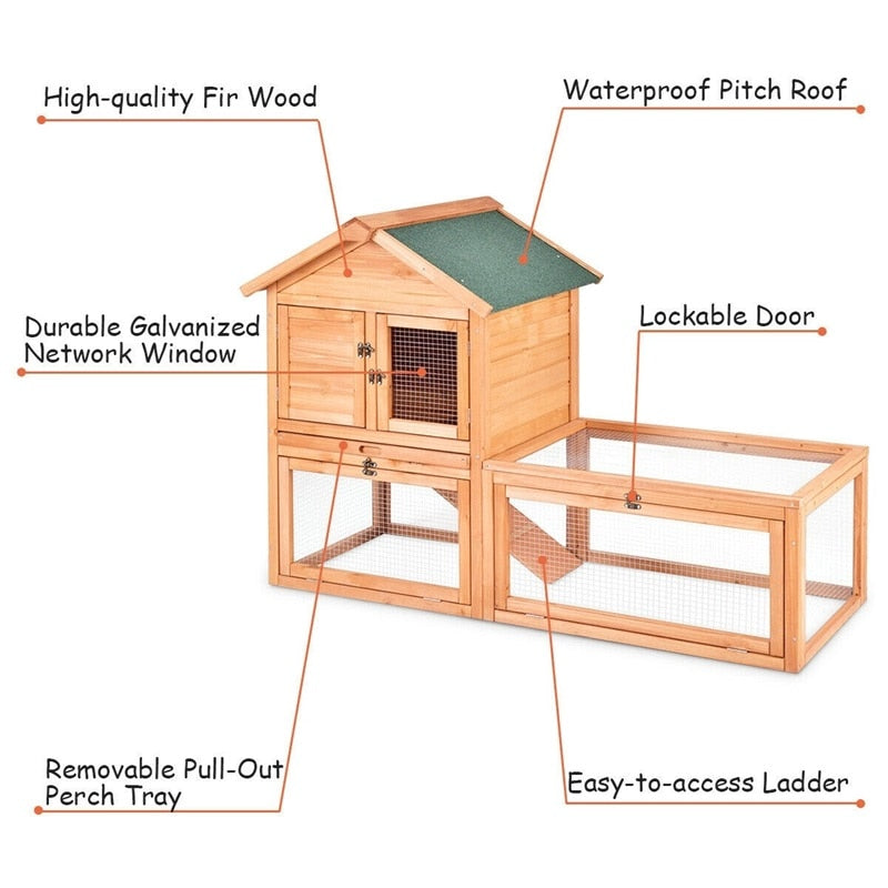 Portable Small Backyard Chicken Coop House