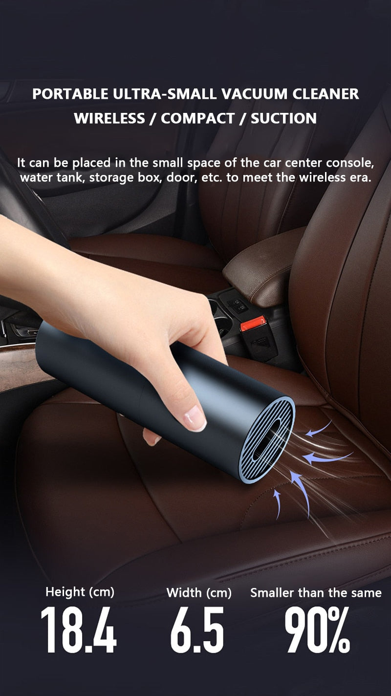 Cordless Car Vacuum Cleaner Portable.