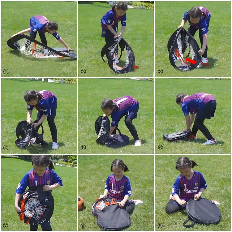 Mini Portable Backyard Pop Up Soccer Goal Net