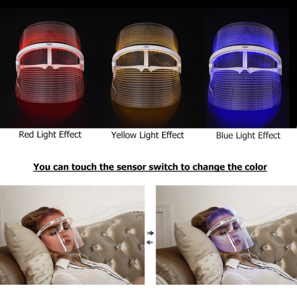 LED Light Therapy Acne Face Mask