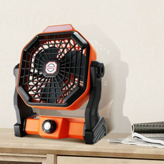 Portable Solar Powered Rechargeable Camping Tent Fan