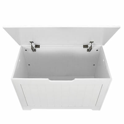 Large Wooden Storage Bedroom Trunk Chest White