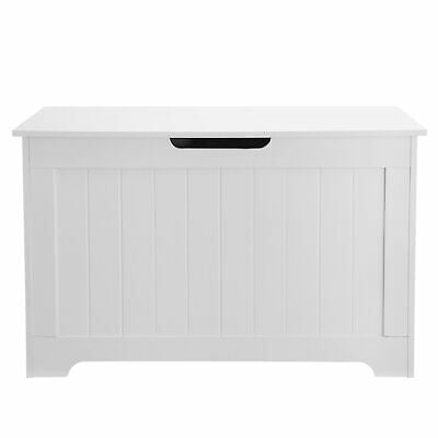 Large Wooden Storage Bedroom Trunk Chest White