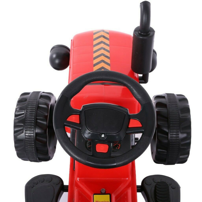 Kids Electric Ride On Tractor Toy With Trailer