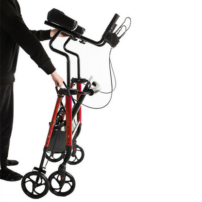 Deluxe Stand Upright Padded Senior Walker Rollator