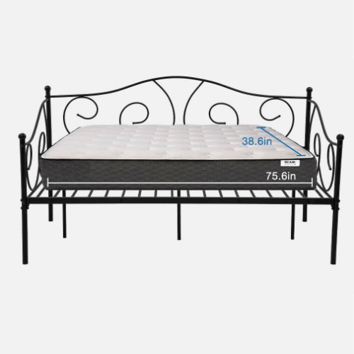 Large Full Sized Twin Metal Daybed Frame
