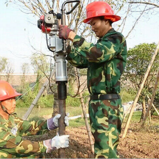 Portable Gas Powered Hydraulic Post Pounder Hole Driver 2.3HP