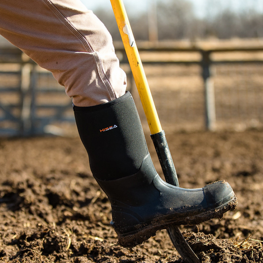 Mens Insulated Waterproof Rubber Rain Boots