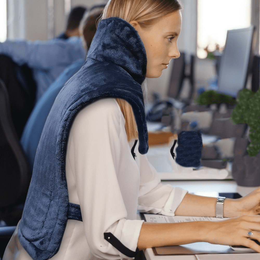 Ultimate Full Coverage Weighted Neck / Back Heating Pad.