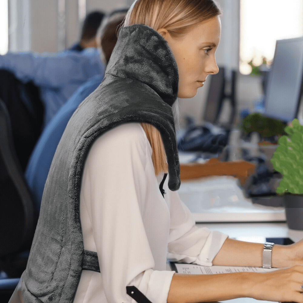 Ultimate Full Coverage Weighted Neck / Back Heating Pad.