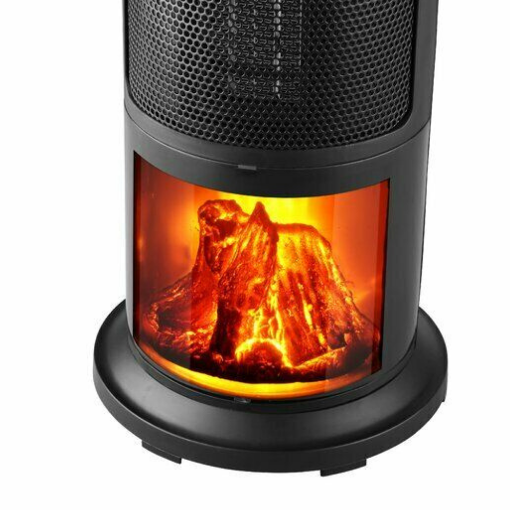 Free Standing Indoor / Outdoor Electric Space Tower Patio Heater With Thermostat