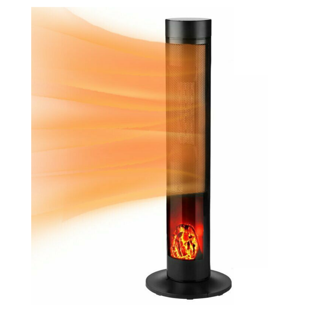 Free Standing Indoor / Outdoor Electric Space Tower Patio Heater With Thermostat