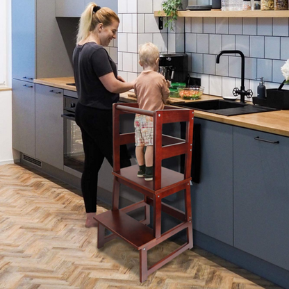 Heavy Duty Kids Kitchen Learning Helper Step Stool Tower