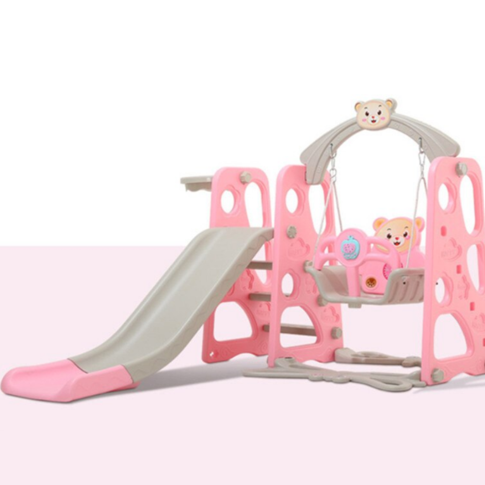 3 in 1 Kids Swing Set Playhouse With Slide