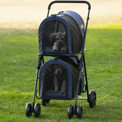 Heavy Duty Double Small Dog Jogging Stroller Carriage