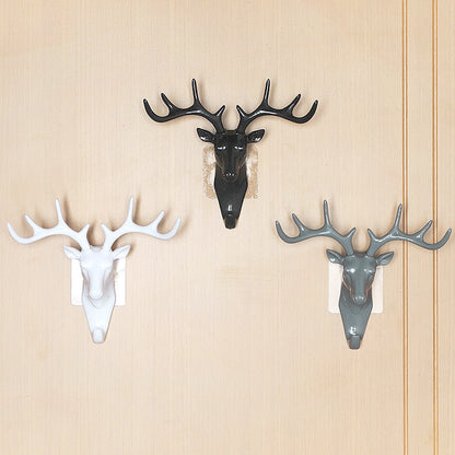 Deer Head Key Holder Hooks For Wall