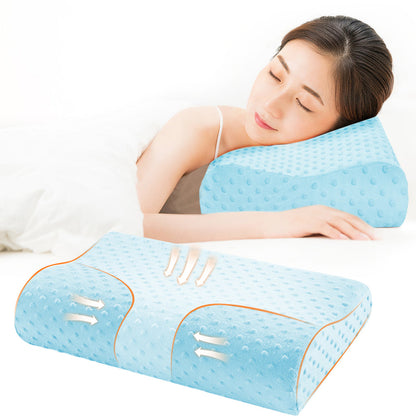 Snuggly Anti Snore Sleep Apnea Pillow.