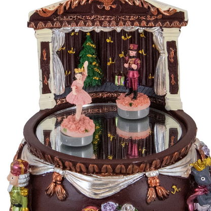 Christmas Wind Up Ballerina Musical Box 5"