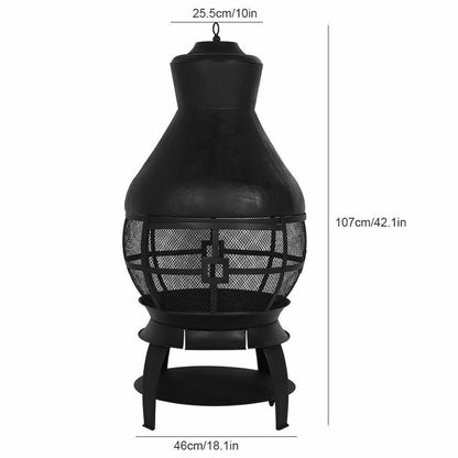 Modern Outdoor Cast Iron Chimenea Fireplace