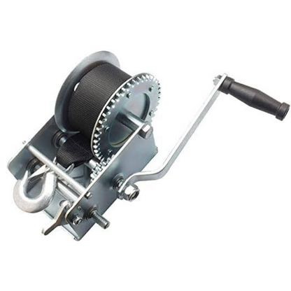 Heavy Duty Car Boat Trailer Mounted Manual Hand Winch 2500 lbs