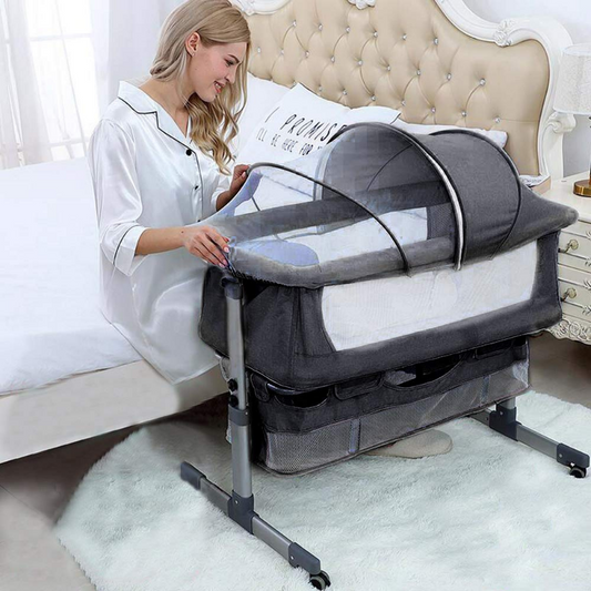 Deluxe Baby Bedside Bassinet Sleeper Crib