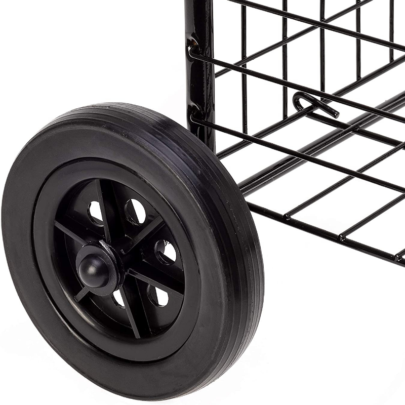 Portable Folding Personal Grocery Shopping Cart With Wheels