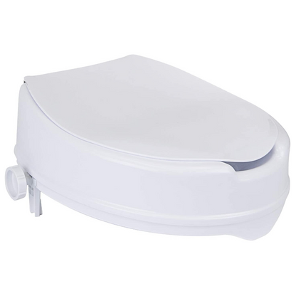 Clamp On Raised Handicap Toilet Seat Riser 4"