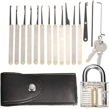 Ultimate Beginners Lock Picking Tool Set 15 pcs