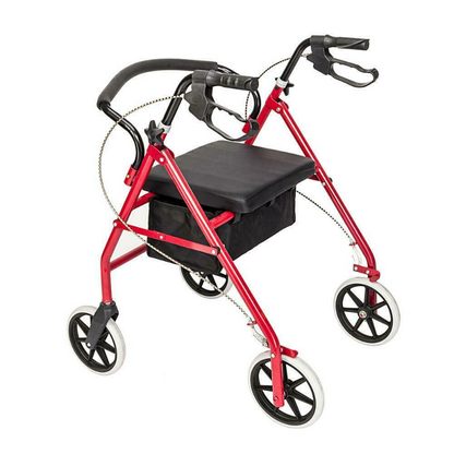 Foldable Senior Rolling Walker With Seat And Wheels