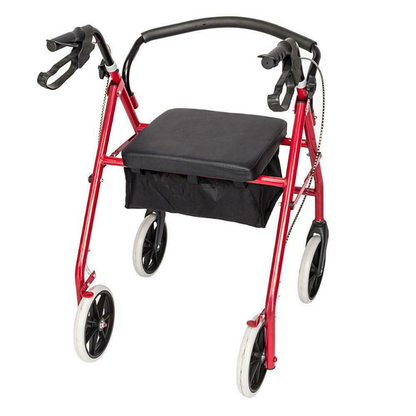 Foldable Senior Rolling Walker With Seat And Wheels