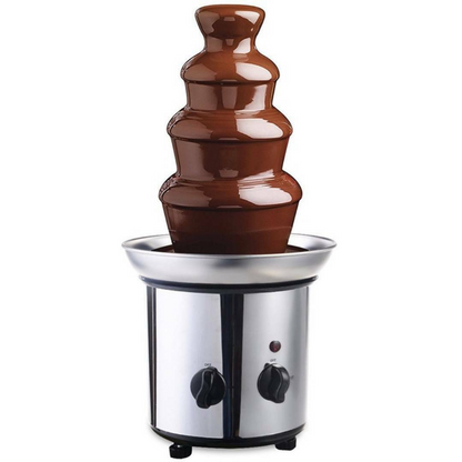 4 Tier Chocolate Fondue Fountain Stainless Steel Machine