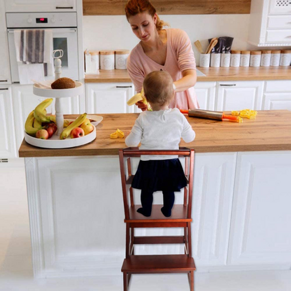 Heavy Duty Kids Kitchen Learning Helper Step Stool Tower