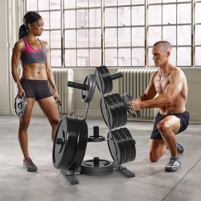 Heavy Duty Bumper Plate Storage Weight Tree Rack