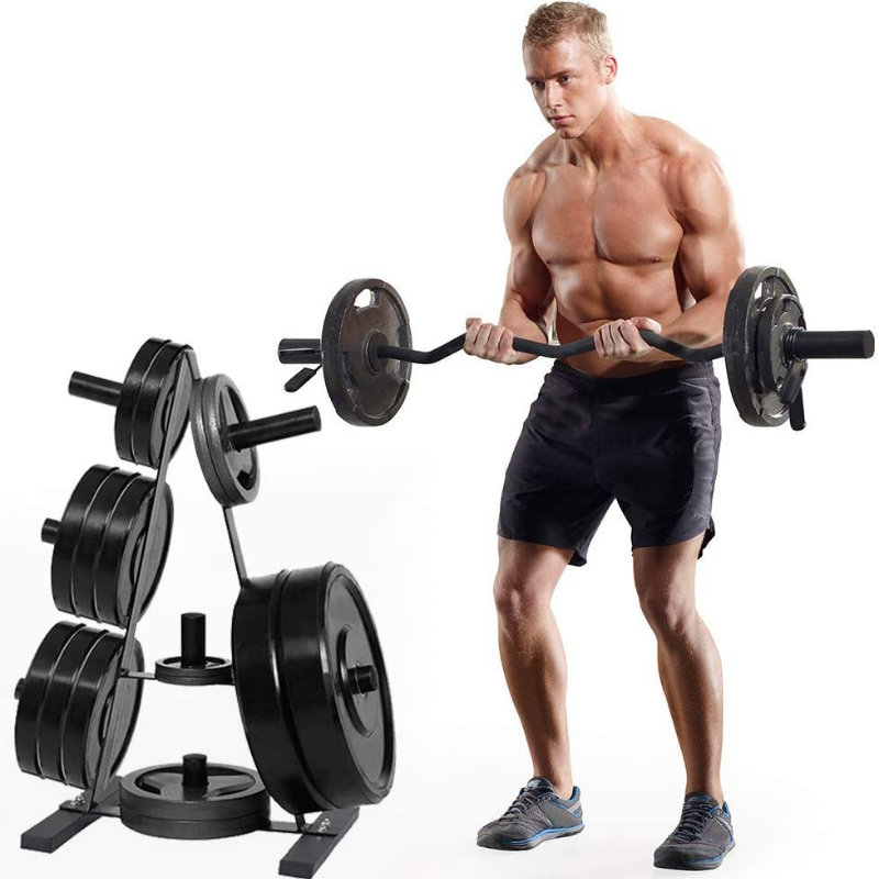 Heavy Duty Bumper Plate Storage Weight Tree Rack