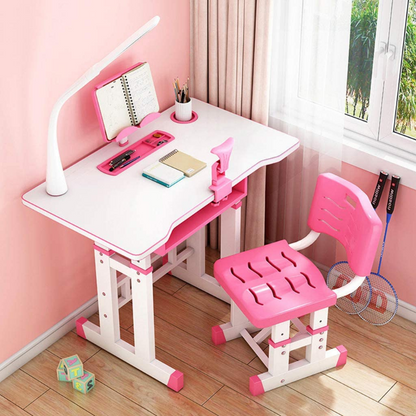 Premium Kids Adjustable Study Desk And Chair Set