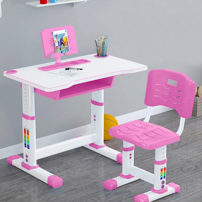 Premium Kids Adjustable Study Desk And Chair Set