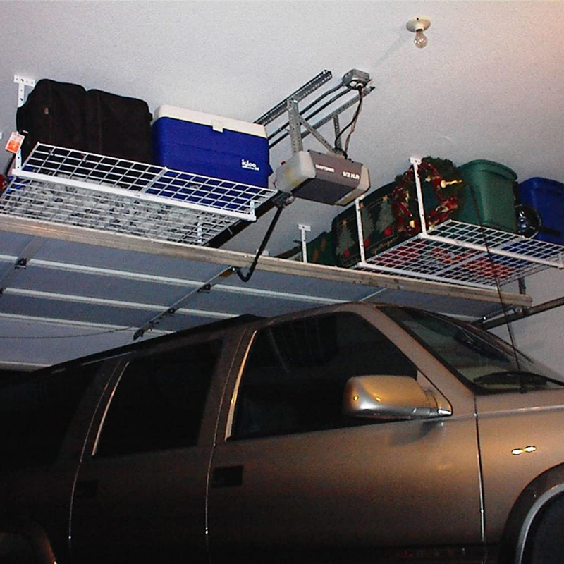 Overhead Hanging Garage Roof Ceiling Storage Rack