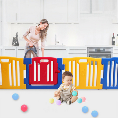 Portable Folding 8 Panel Kids Playpen / Play Yard