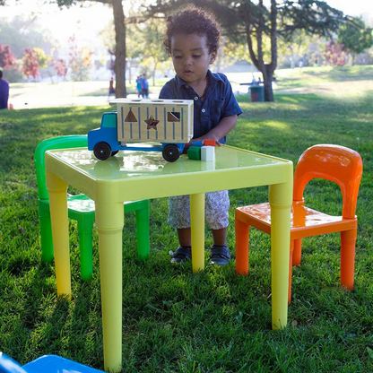 Colorful Kids Activity Learning Play Table And Chairs Set