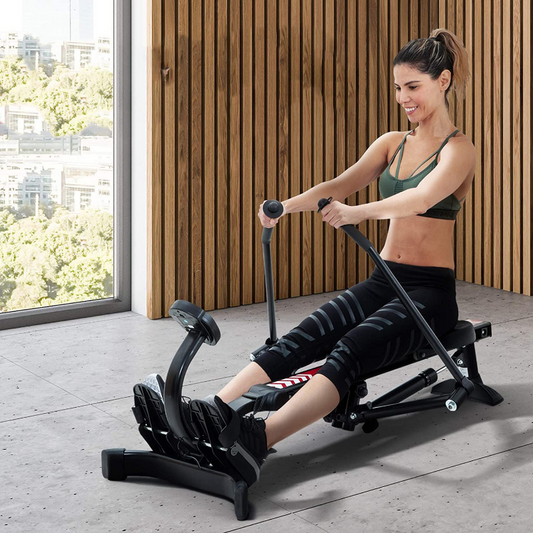 Adjustable Compact Seated Home Back Rowing Exercise Machine