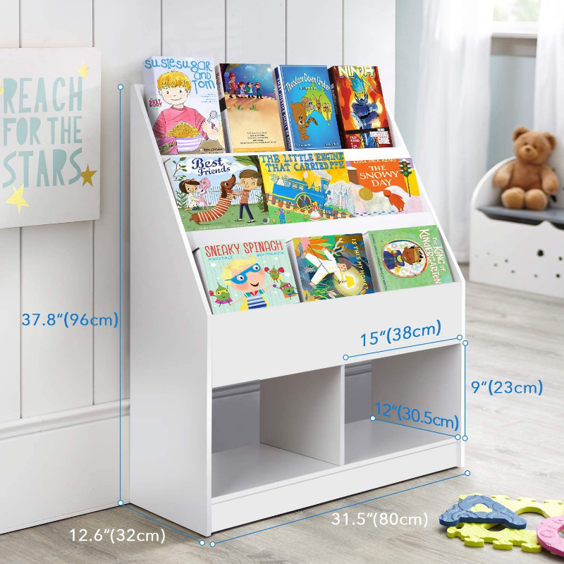 Spacious Kids Nursery Room Bookshelf