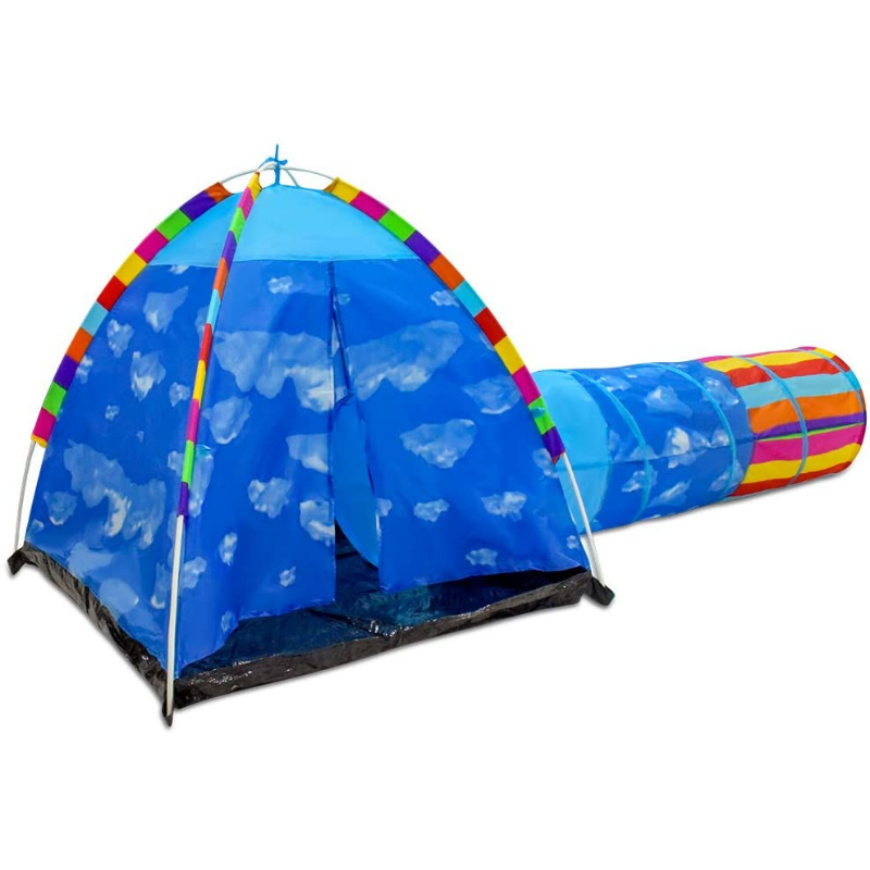 Spacious Kids Playground Play Tunnel With Tent