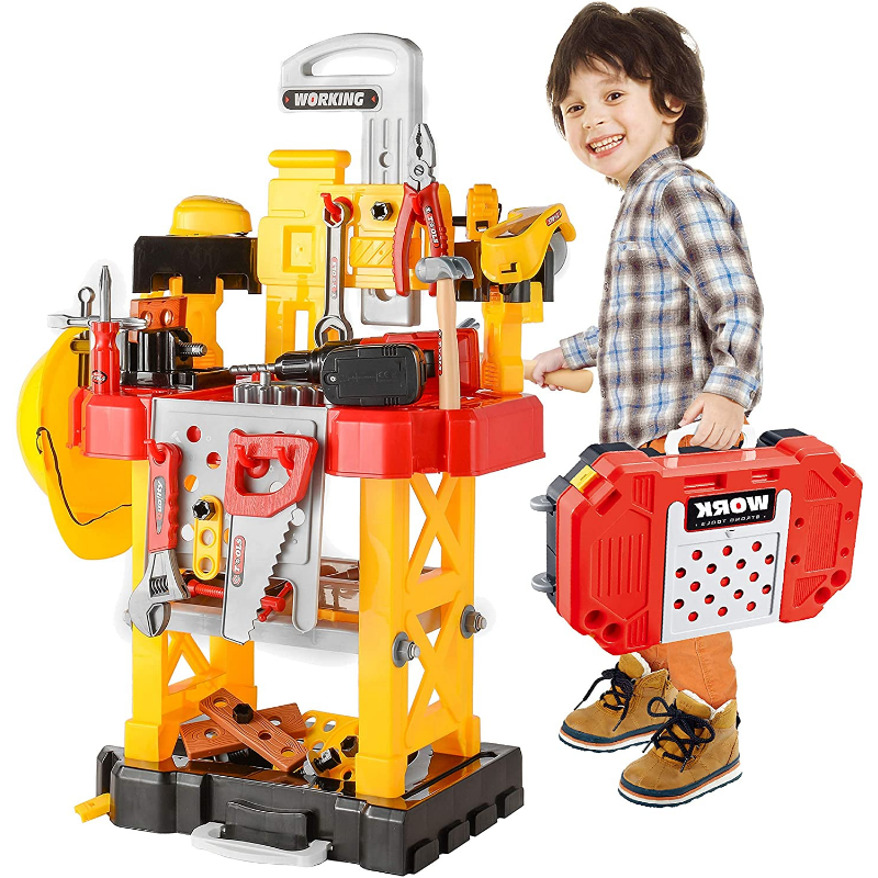 Premium Kids Toy Tool Work Bench 83pcs