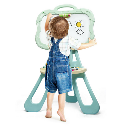 Portable Kids 4 in 1 Magnetic Chalkboard Art Easel