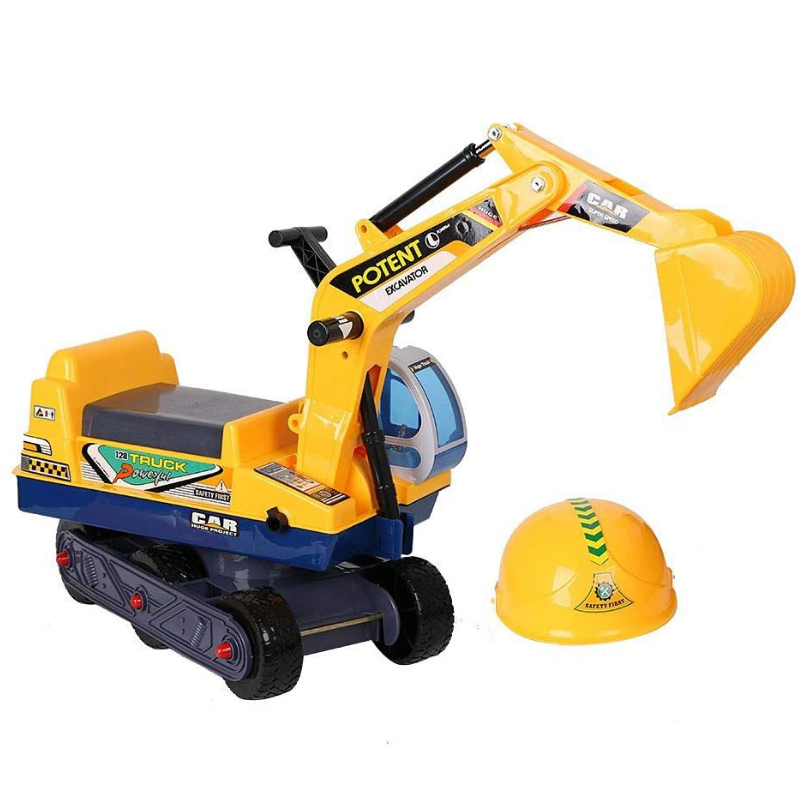 Kids Realistic Ride On Excavator Digging Toy