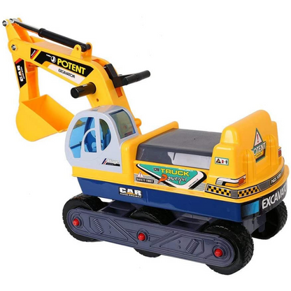 Kids Realistic Ride On Excavator Digging Toy