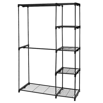 Large Freestanding Metal Clothing Closet Organizer Shelf 68in